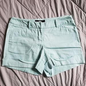 Mossimo Seafoam Green Chino Shorts Women's 2 Flat Front Summer Spring Cute EUC